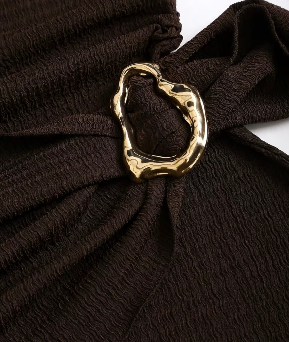 Coffee Mini Dress