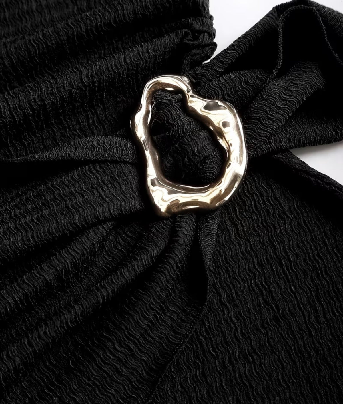 Black slip dress