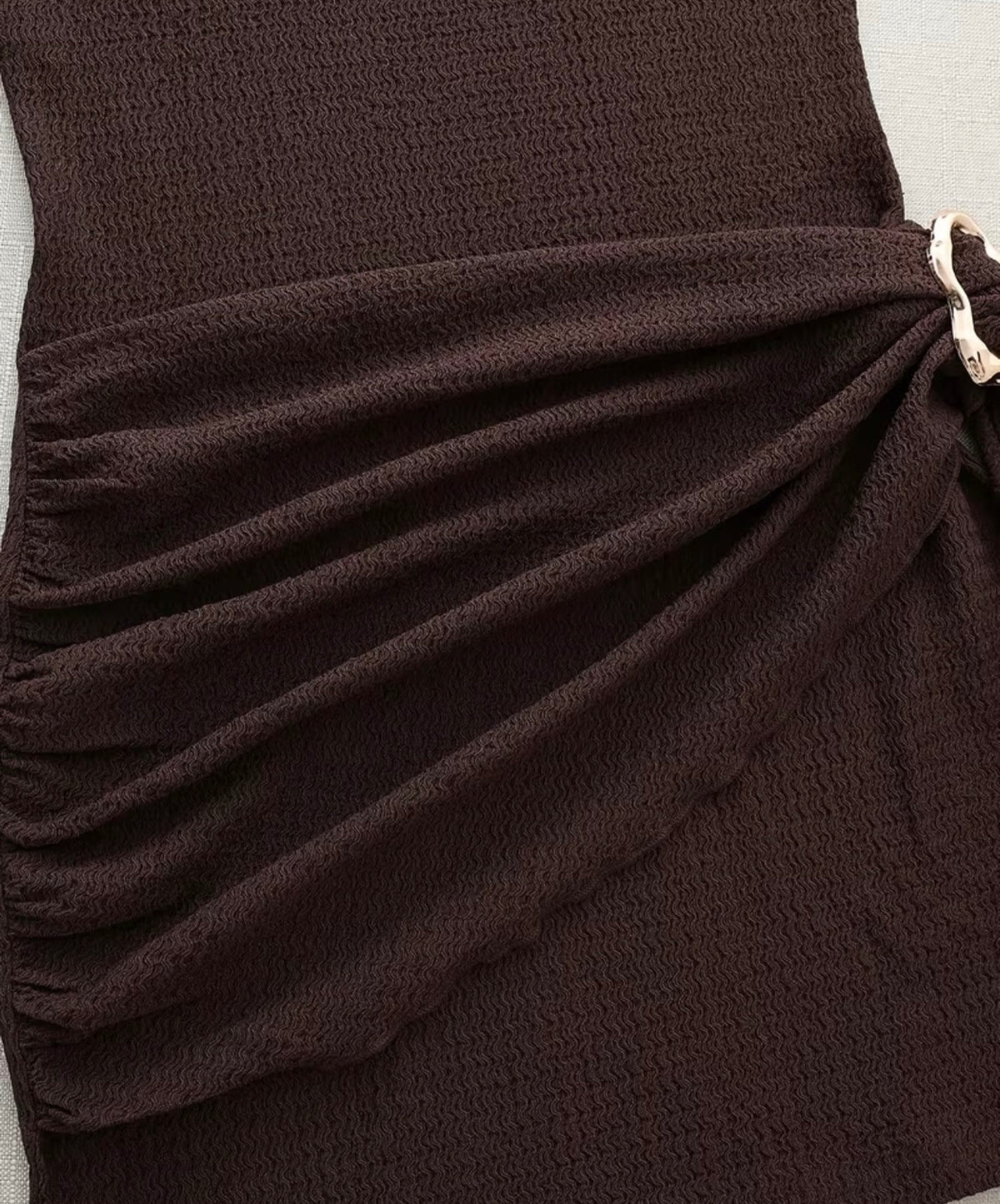 Coffee Sleeveless Dress
