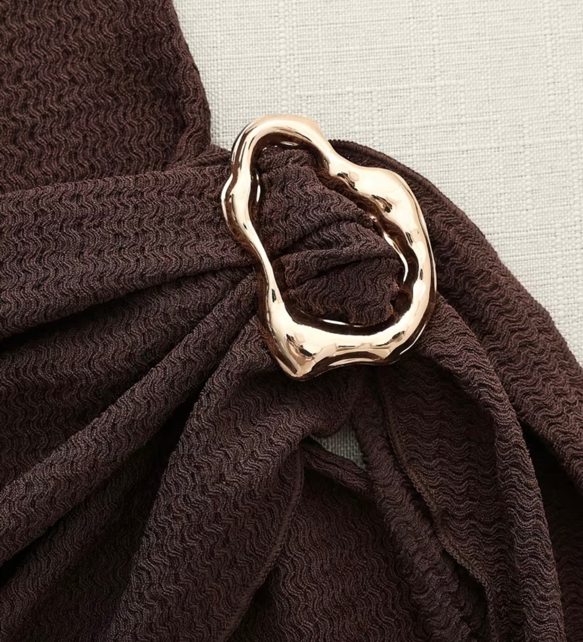Coffee Sleeveless Dress