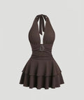 Coffee V Dress