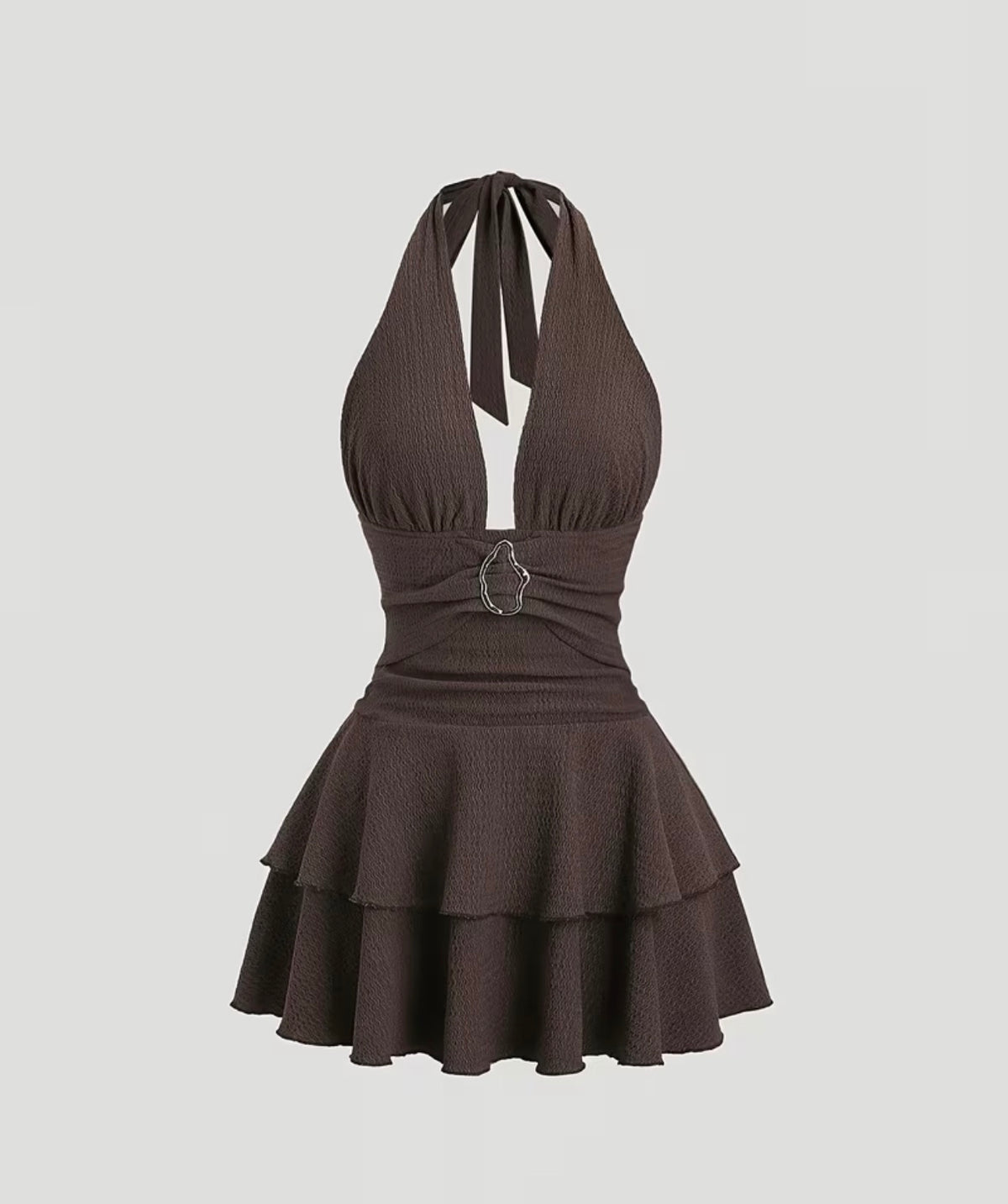 Coffee V Dress