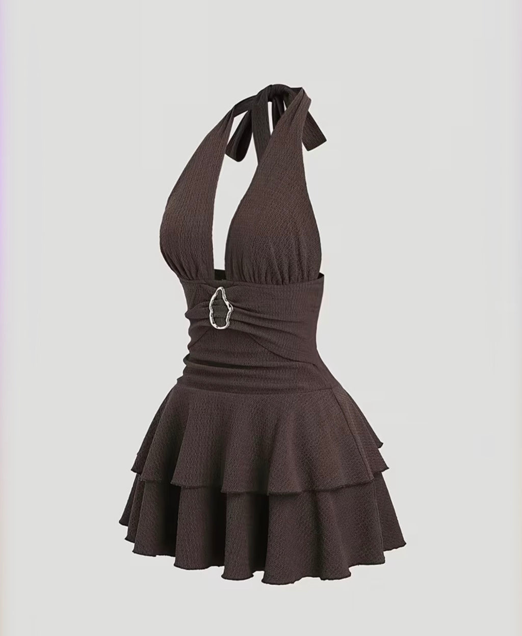 Coffee V Dress