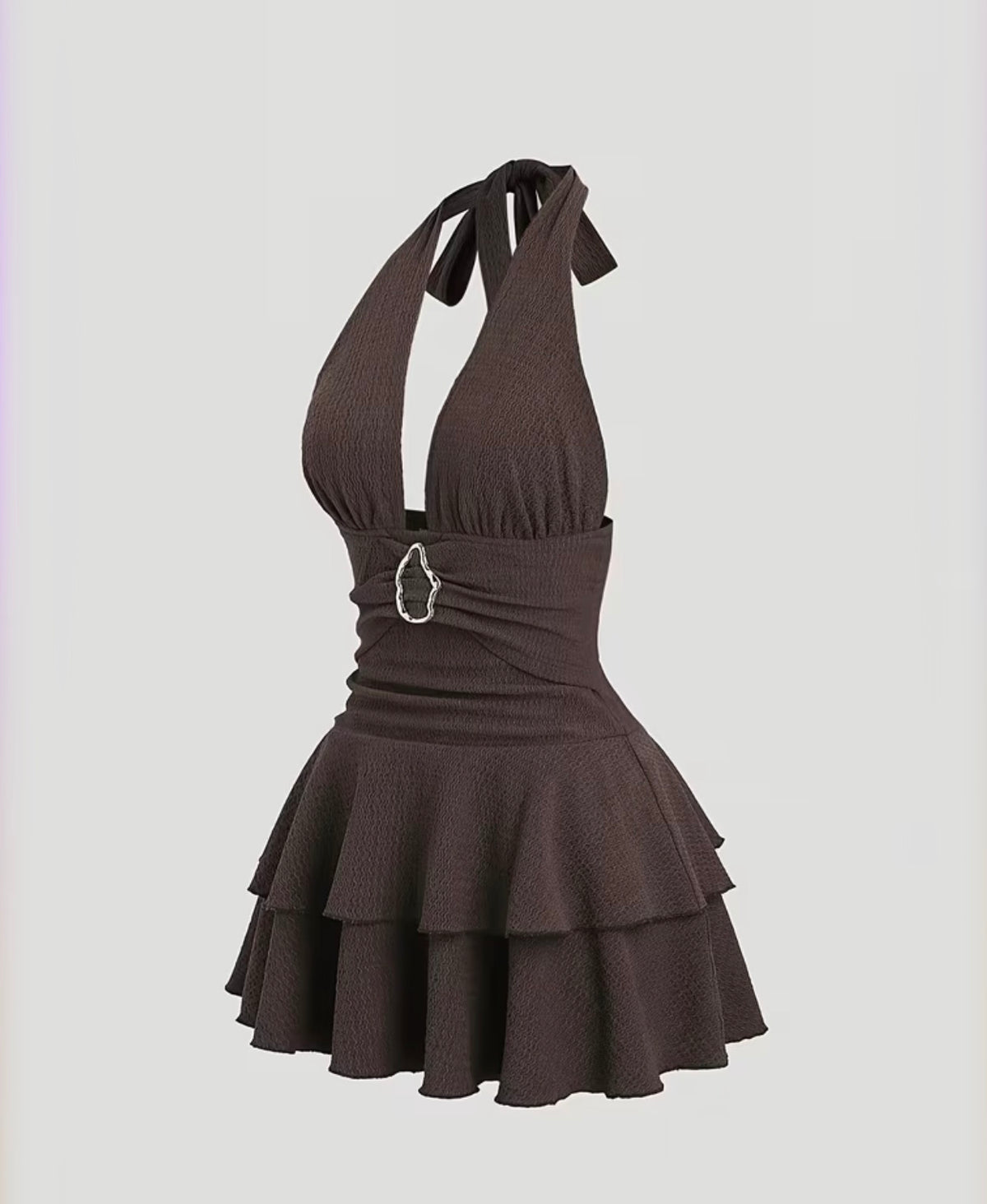 Coffee V Dress