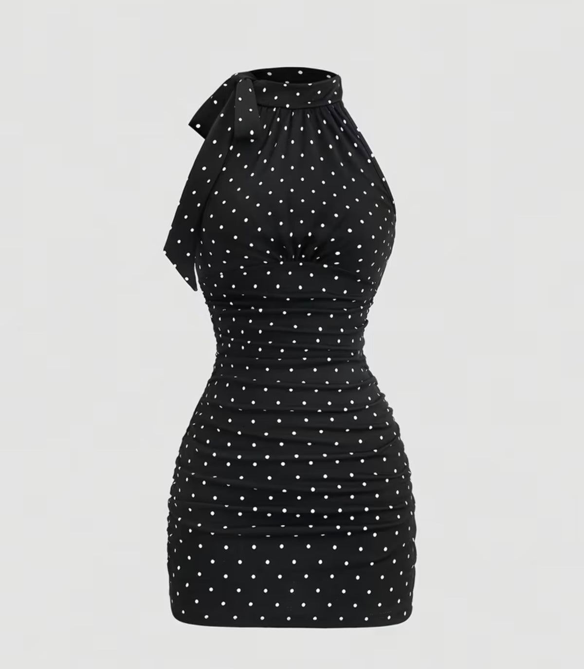 Sleeveless Polka Dot Dress