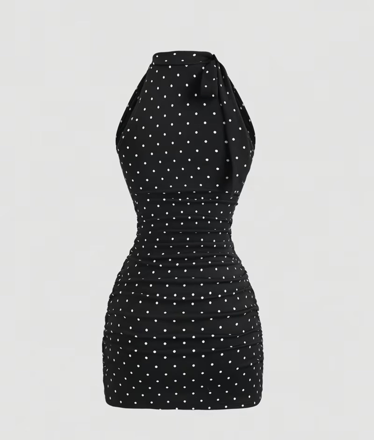Sleeveless Polka Dot Dress