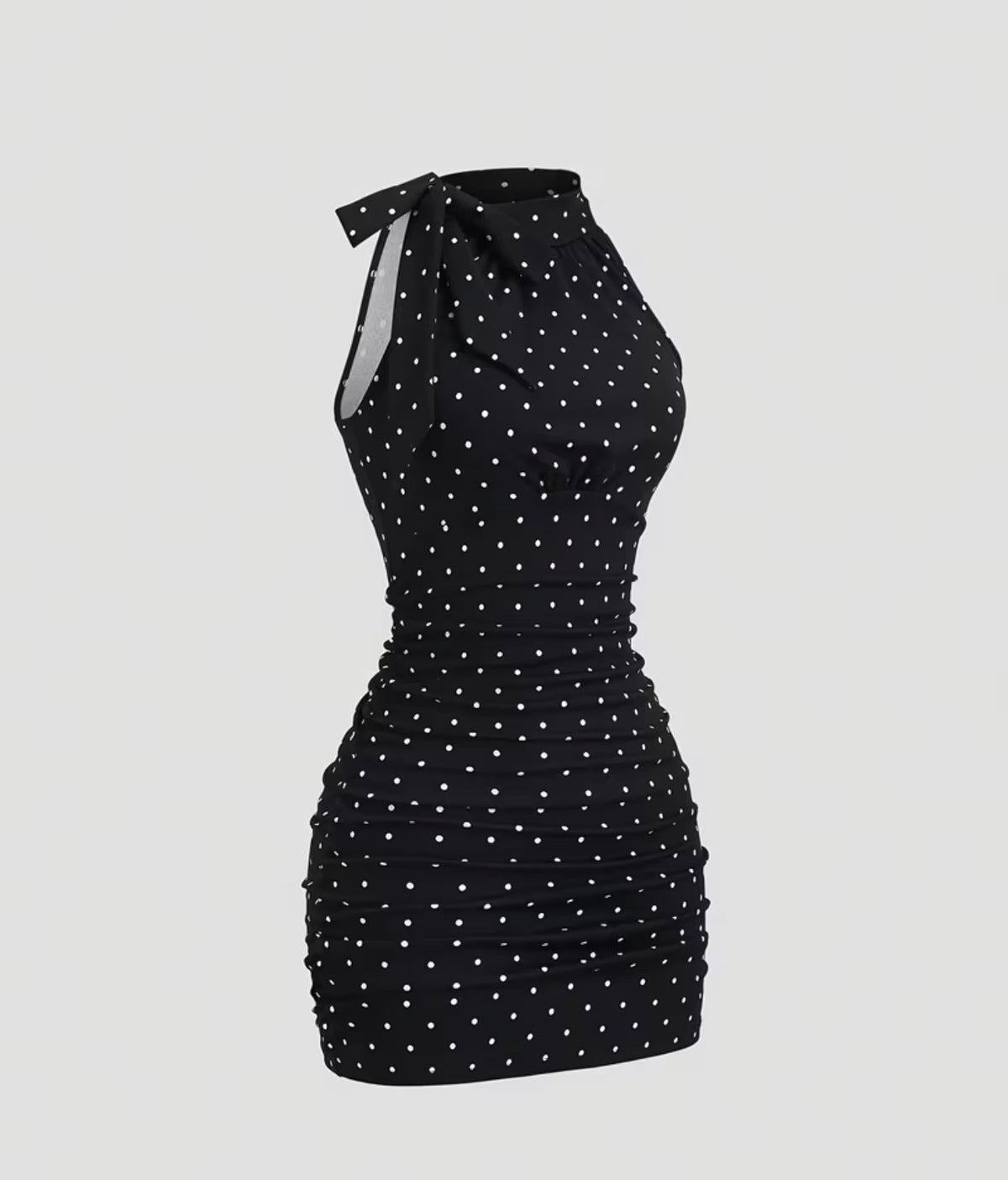 Sleeveless Polka Dot Dress
