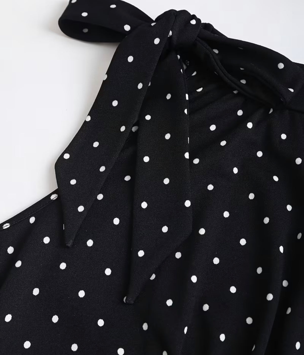 Sleeveless Polka Dot Dress