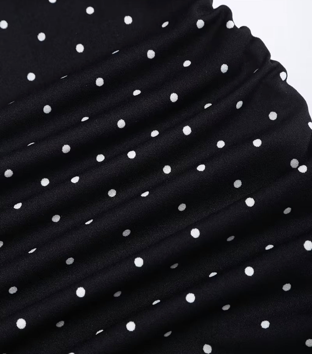 Sleeveless Polka Dot Dress