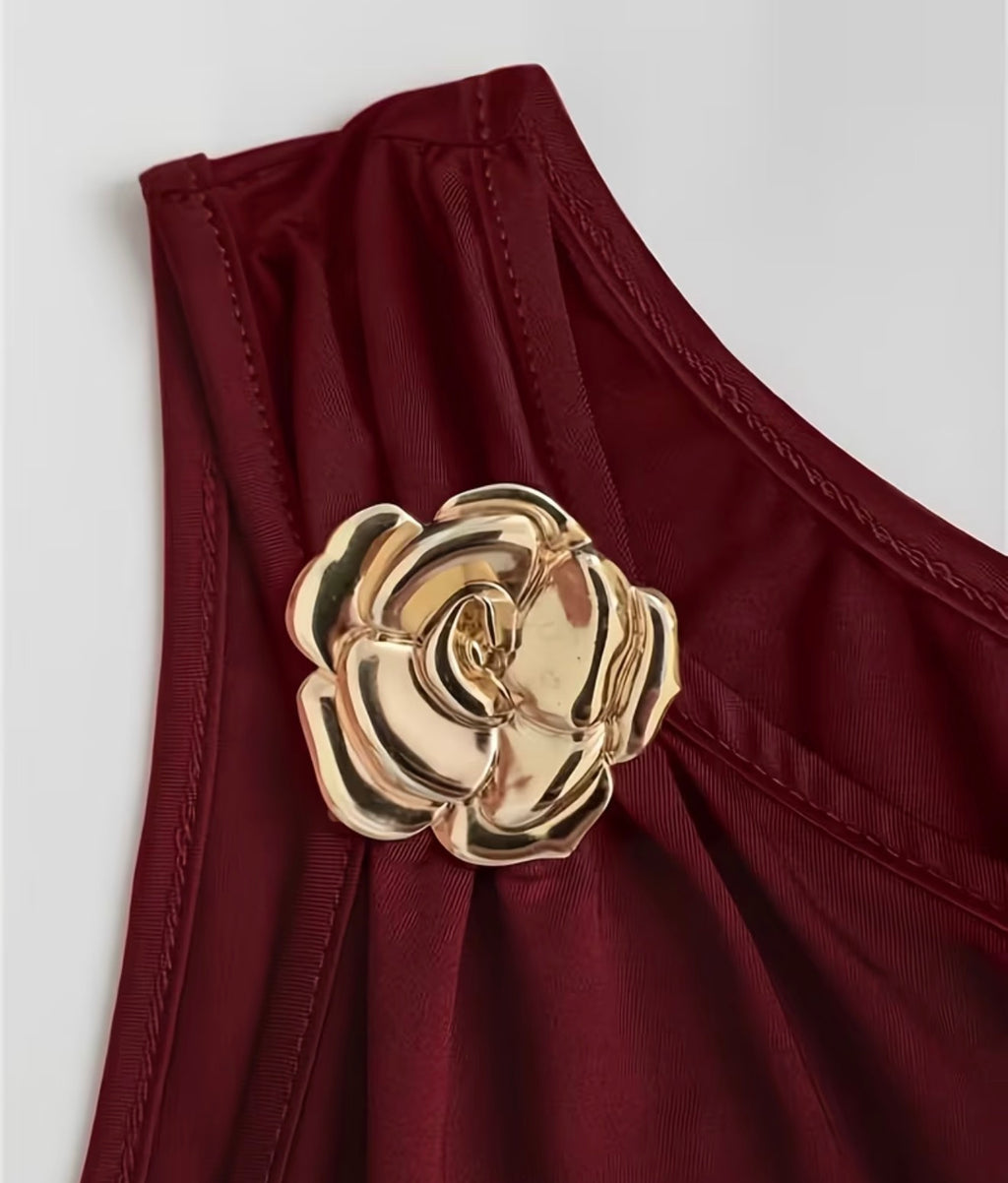 Red Flower Dress