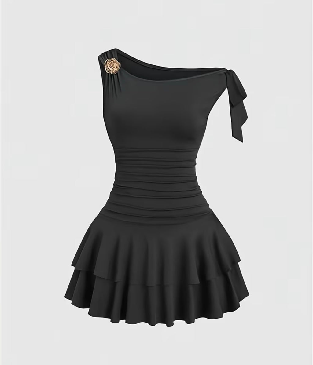 Black Dress Flower