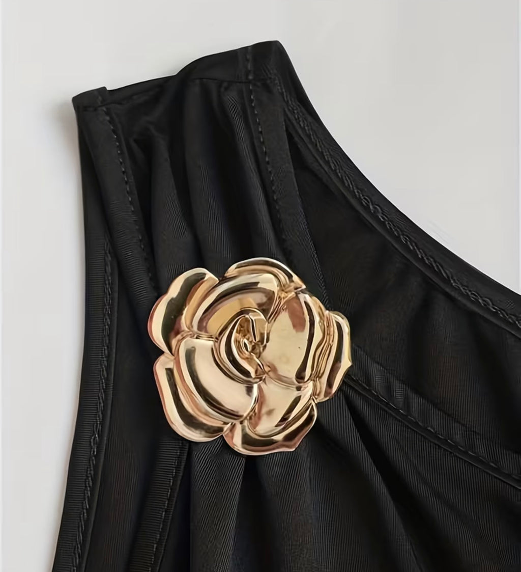 Black Dress Flower